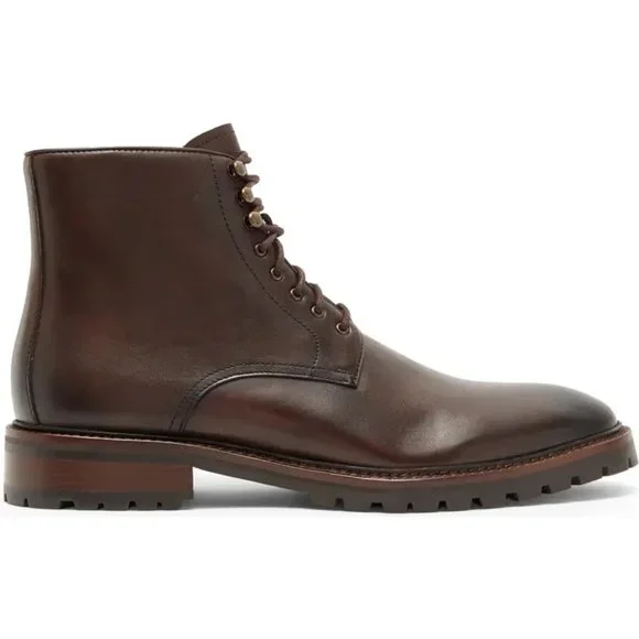 Curatore Anello Leather Boot in Brown
